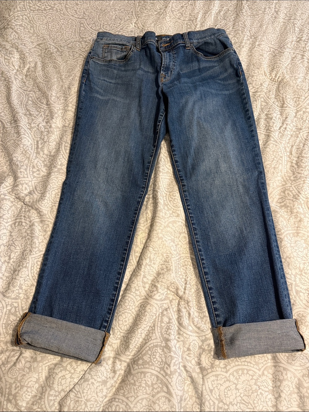 Victoria's Secret Boyfriend Jeans in Medium Blue Wash